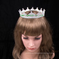 Blanco Rhinestone Mujer Tiara Corona Totalmente Redonda